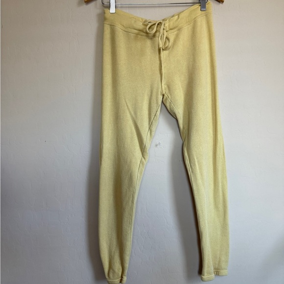 JUICY USA Vintage Terry Sweatpants Butter Soft Yellow Women’s Size Small - Picture 4 of 9